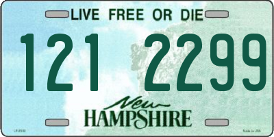 NH license plate 1212299