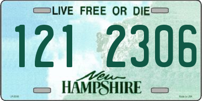 NH license plate 1212306