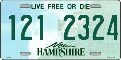NH license plate 1212324