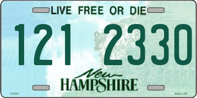 NH license plate 1212330