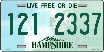 NH license plate 1212337