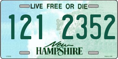 NH license plate 1212352