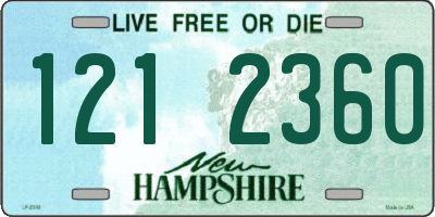 NH license plate 1212360