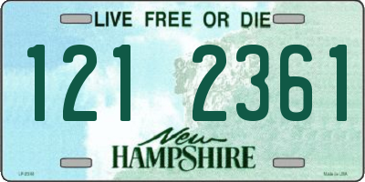 NH license plate 1212361