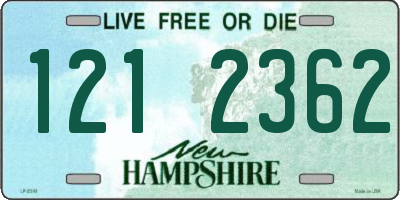 NH license plate 1212362