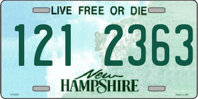 NH license plate 1212363