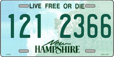 NH license plate 1212366