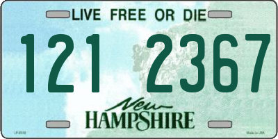 NH license plate 1212367