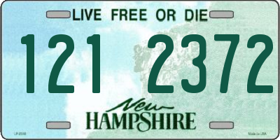 NH license plate 1212372