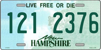 NH license plate 1212376