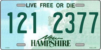 NH license plate 1212377