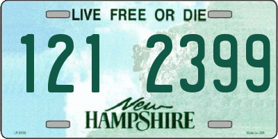 NH license plate 1212399