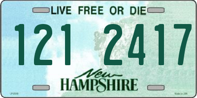 NH license plate 1212417