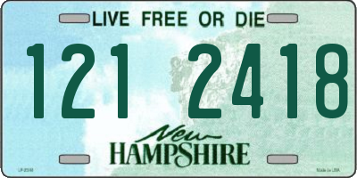 NH license plate 1212418