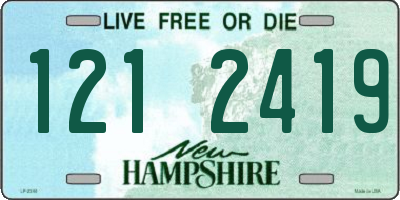NH license plate 1212419