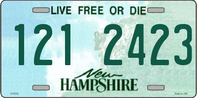 NH license plate 1212423