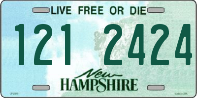 NH license plate 1212424