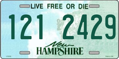 NH license plate 1212429