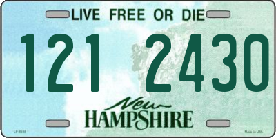 NH license plate 1212430