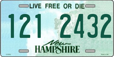 NH license plate 1212432