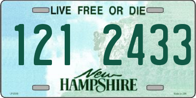 NH license plate 1212433