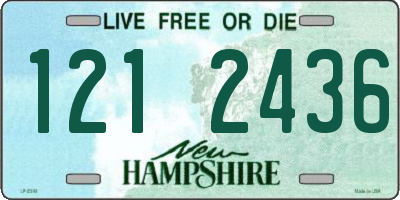 NH license plate 1212436