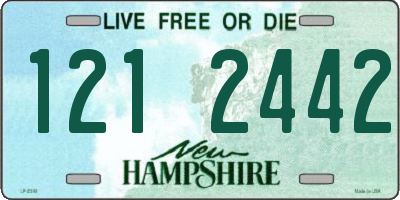 NH license plate 1212442