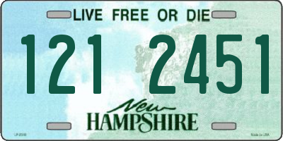NH license plate 1212451
