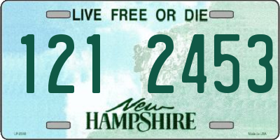 NH license plate 1212453