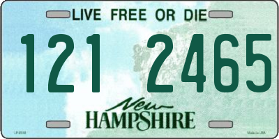 NH license plate 1212465