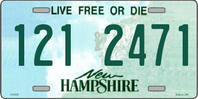 NH license plate 1212471
