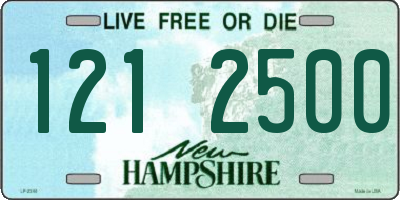 NH license plate 1212500