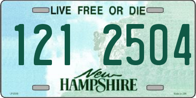 NH license plate 1212504