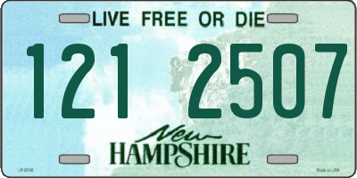 NH license plate 1212507