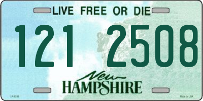 NH license plate 1212508