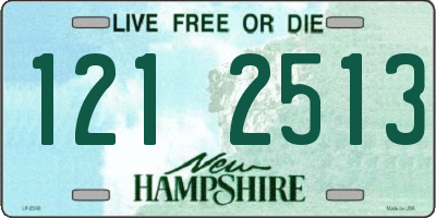NH license plate 1212513