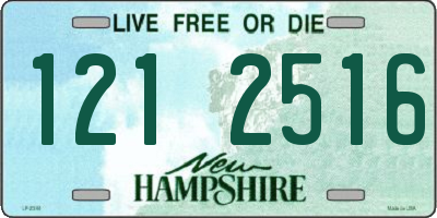 NH license plate 1212516