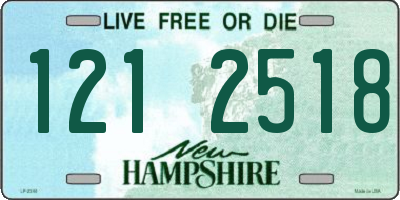 NH license plate 1212518