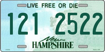 NH license plate 1212522
