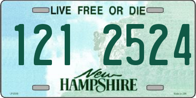 NH license plate 1212524