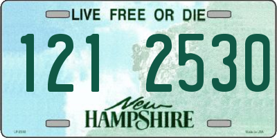 NH license plate 1212530