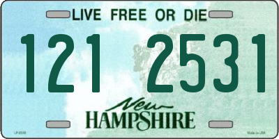 NH license plate 1212531