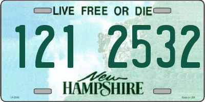 NH license plate 1212532