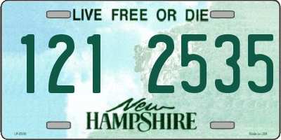 NH license plate 1212535