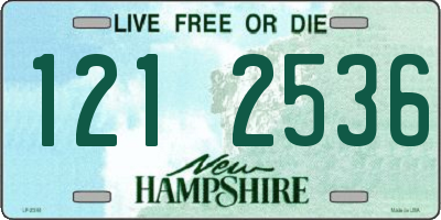 NH license plate 1212536