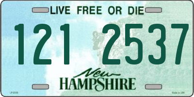 NH license plate 1212537