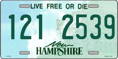 NH license plate 1212539