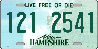 NH license plate 1212541