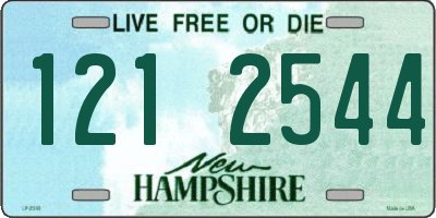 NH license plate 1212544