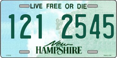 NH license plate 1212545